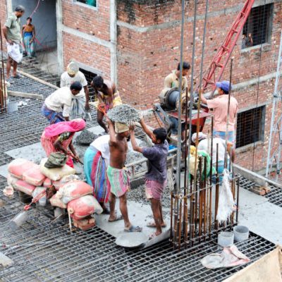 2 Constructing the 6th floor of a new building, Dhaka, Bangladesh. (Photo by Andrew Benton/Construction Photography/Avalon/Getty Images)